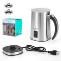 HAUSHOF 4-in1 Electric Milk Frother Steamer Large Automatic Warm Cold