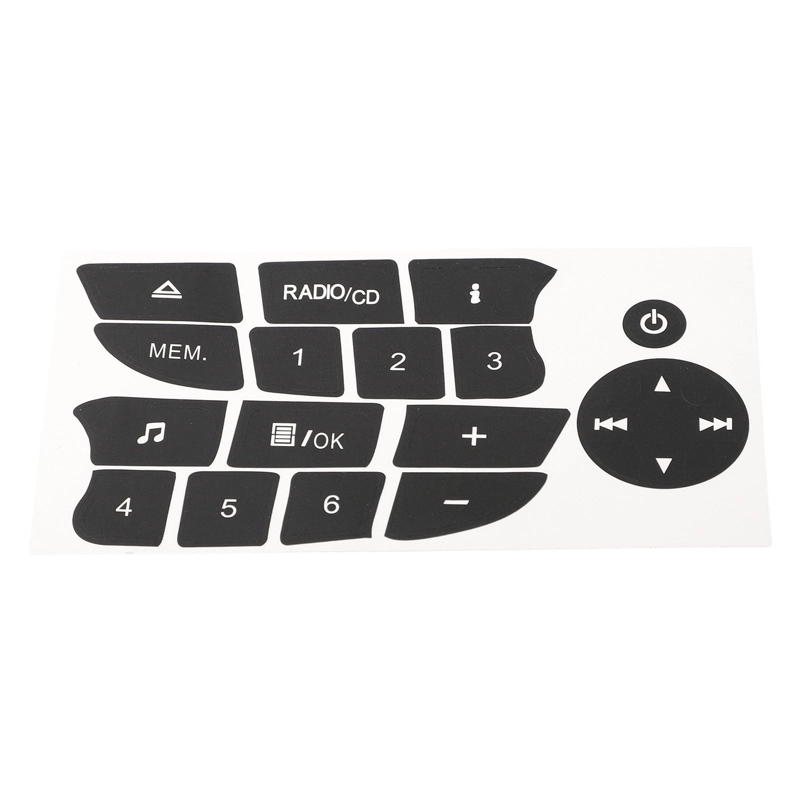 New Practical Button Sticker Button Sticker Audio Button Repair Black