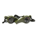 3-in-1 Loud Alarm Whistle 2 Pack With Compass Thermometer Safety Gear