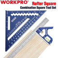 WORKPRO Rafter Square Combination Square Tool Set Rafter Square Layout