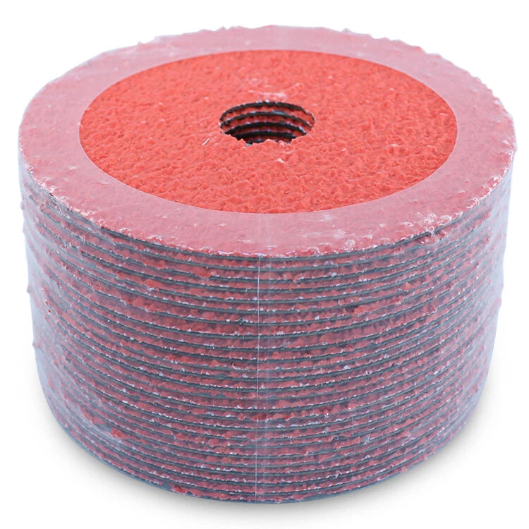 50 Pack - 5" Ceramic Resin Fiber Disc 24 Grit 5 inch Grinding &amp; Sanding Discs