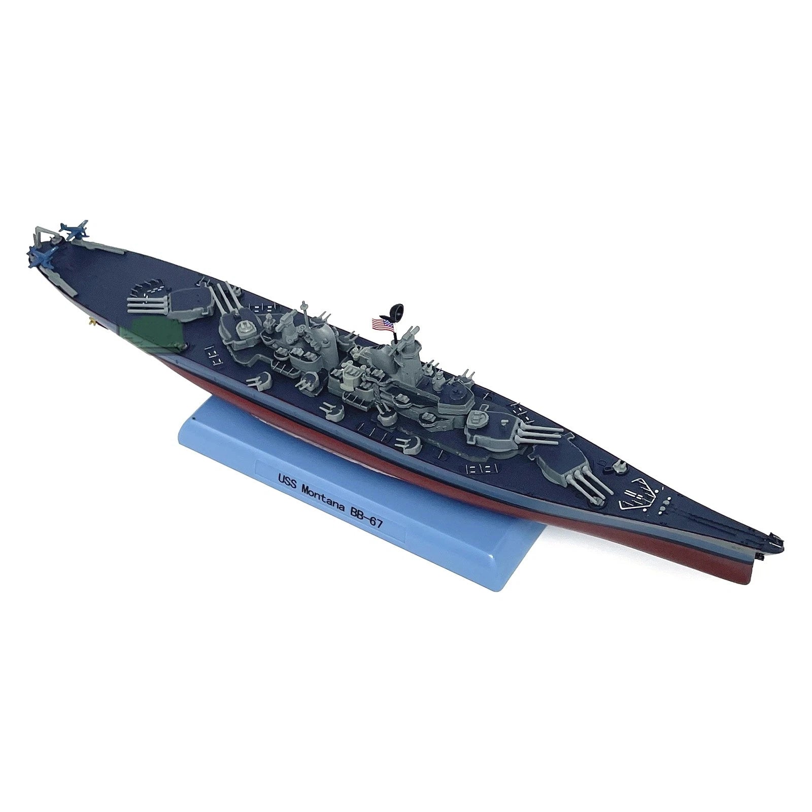 28.5cm X 4cm Wwii Uss Navy Bb-67 Montana Class Battleship Finished