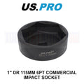 Us Pro Tools 1" Dr 115mm 6pt Commercial Impact Socket 3962
