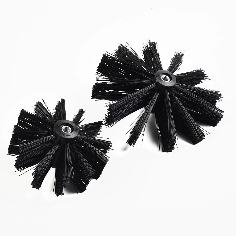 100/150mm Dry Duct For Cleaning Kit Chimney Swee P Brush With 2 Brush