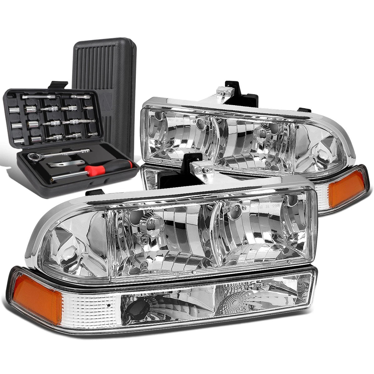 For 1998-2004 C10 Pickup Blazer Chrome Amber | Built Supply Co