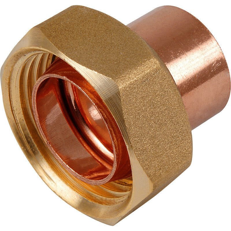 Embrass Peerless 22mm x 1" Cylinder Union Endfeed
