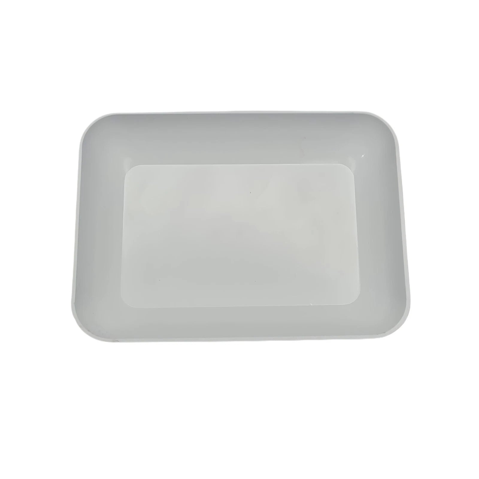 Hollow White Tray Jewelry Sorting Pearls Stones Beads And Findings 4"