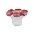 Flower Child: Pastel Red Cabinet Hardware Knob, 1- 9/16 Inch Diameter