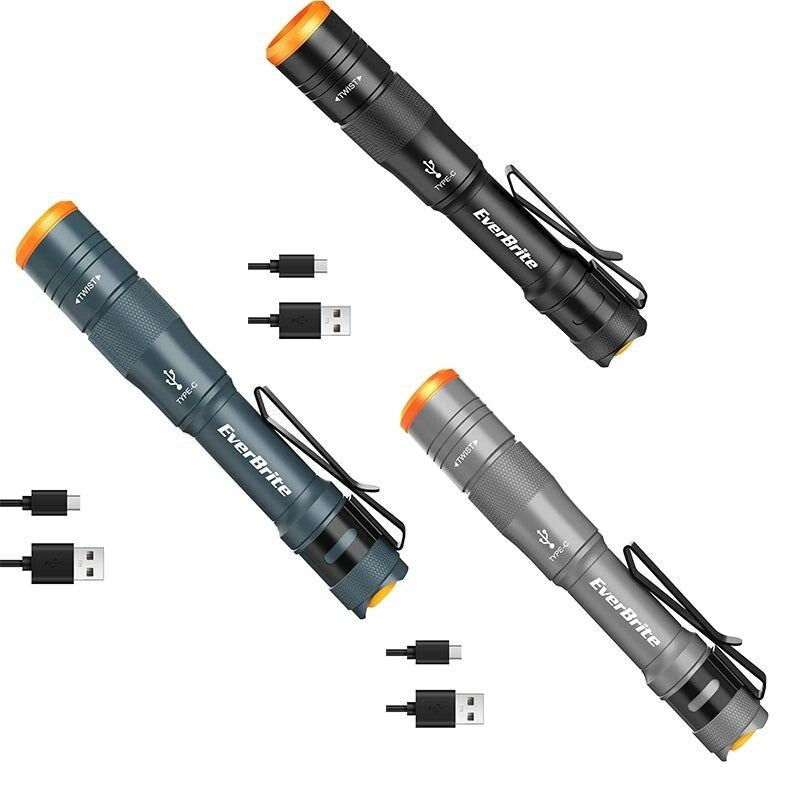 EverBrite USB C Rechargeable Pen Light 300LM by EverBrite