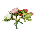 10" Real Touch Artificial Peony Bundle Flower Silk Floral Bouquet