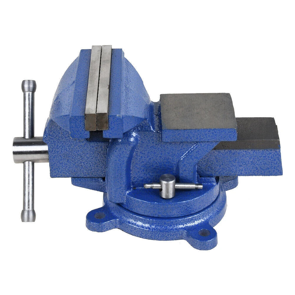 5" (125mm) Heavy Duty Bench Vise Anvil, Rotating Vise Head/body
