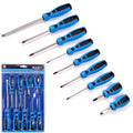 BlueSpot 9pc Magnetic Torx Pozi Hex Screwdriver Set by BlueSpot