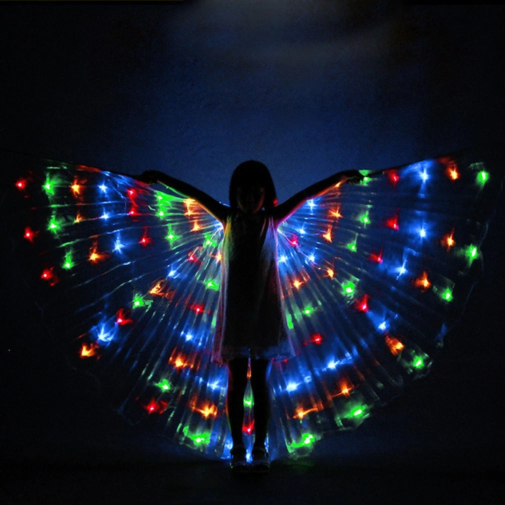 360° Led Isis Wings W/ Sticks Belly Dance Stage | Built Supply Co