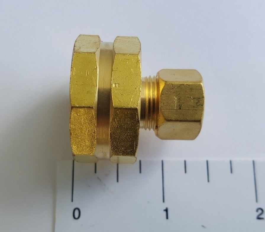 XFITTING 3/8" OD Comp. X 3/4" FHT Adapter - 1 Pack