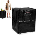 WORKPRO Folding Trolley Reusable Grocery Bag Heavy Duty Roll Wheels