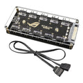 5V 3-pin Rgb 10 Hub Splitter Sata Power Interface Argb Adapter