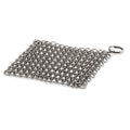 18×18 Cm Stainless Steel Chainmail Scrubber Compact Design For Grill