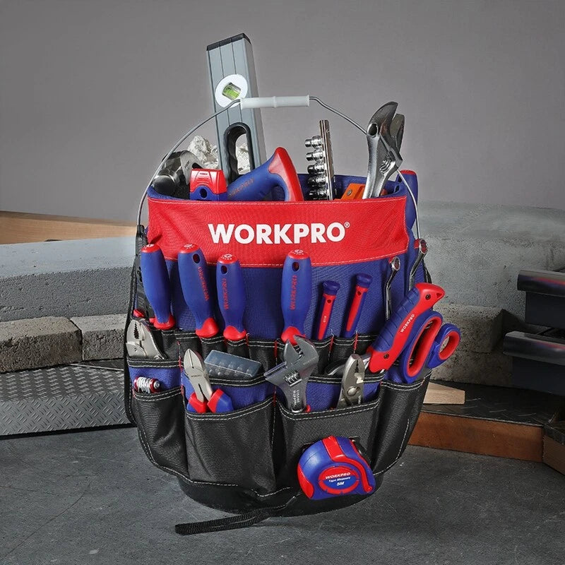 Bucket Tool Organizer Tool Storage Bag With 51 Pockets Fits 3.5-5