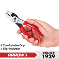 ARROW 6-inch Slip Joint Pliers Thick Dip-Grip Handle Strong Grip Jaw
