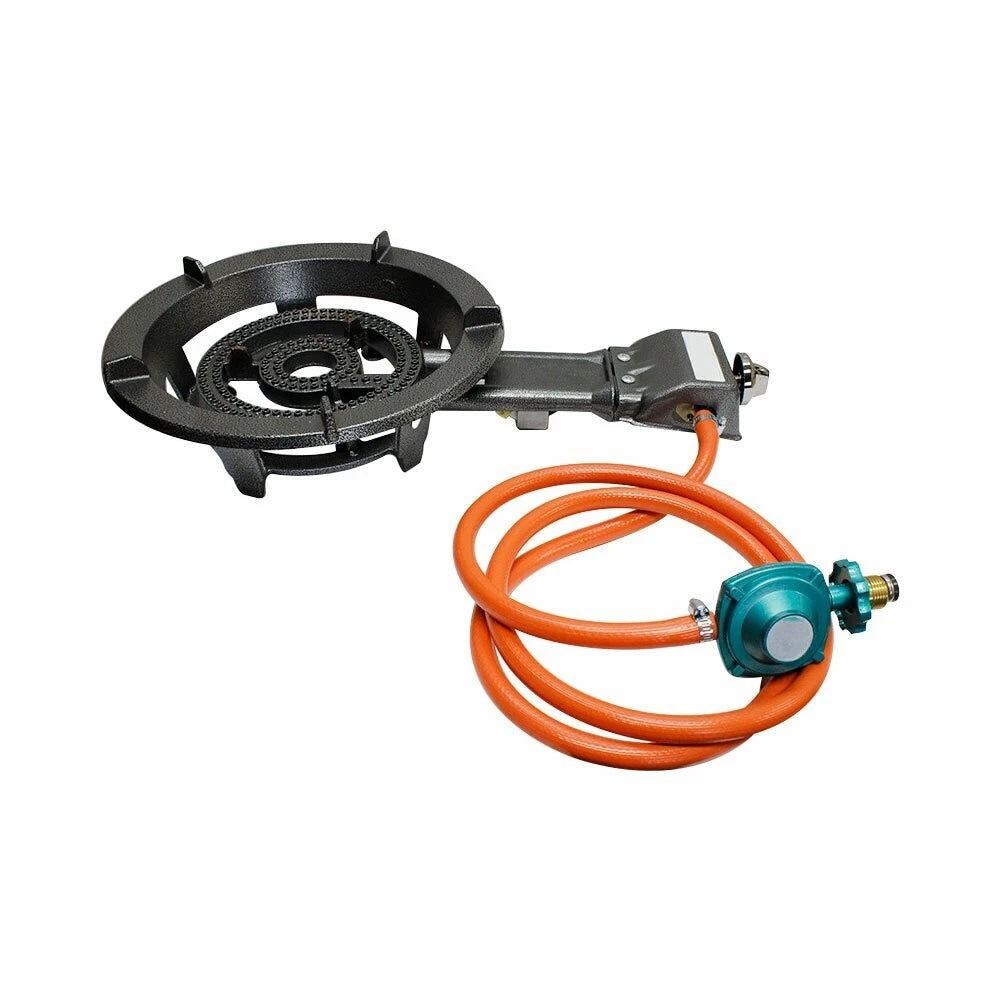 Super Jumbo Portable Propane Gas Single Burner Stove Heavy Duty Cast
