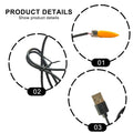 Usb 5V Flame Lamp Led Realistic Flicker For Camping Decor Portable
