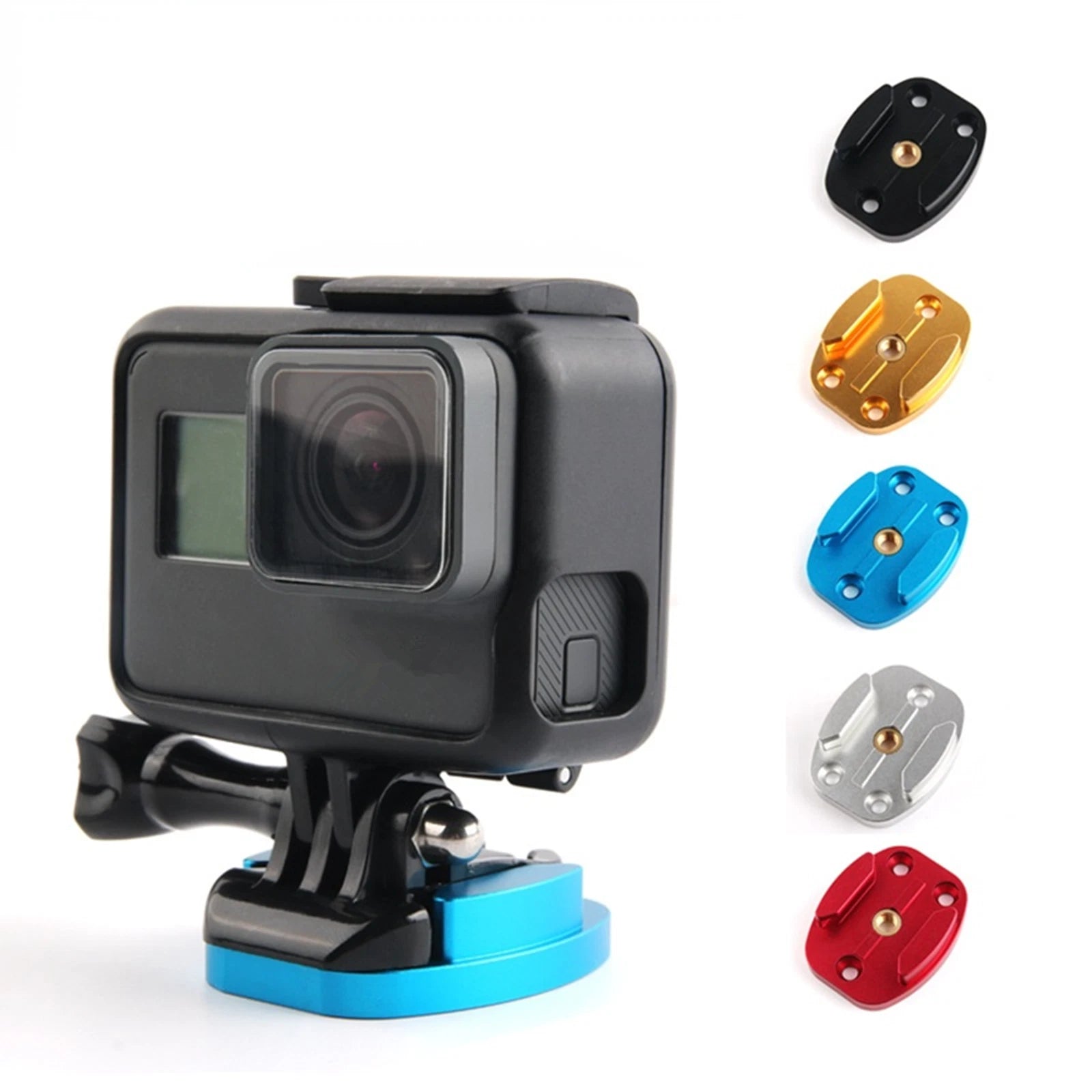 Metal Mount Session Tripod Plate Bracket 1/4" Screw Base For Gopro
