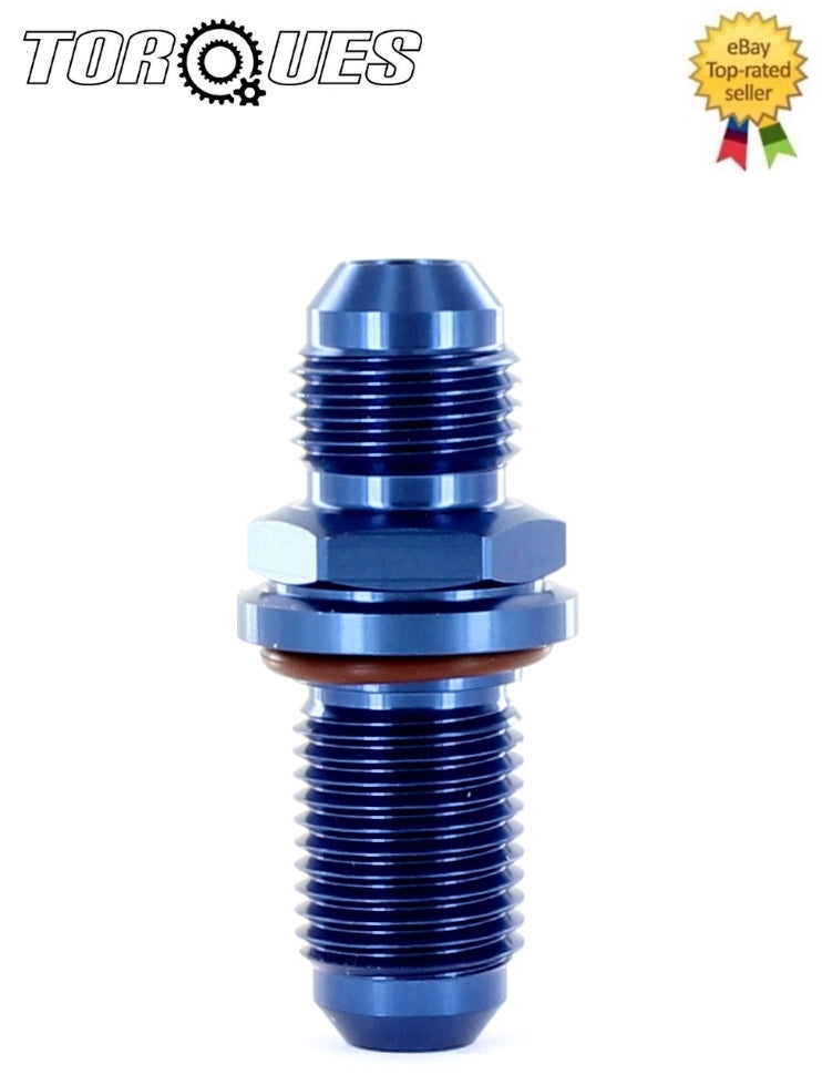 An -6 (an6 an 06) Straight O Ring Sealed Bulkhead / Fuel Cell Fitting