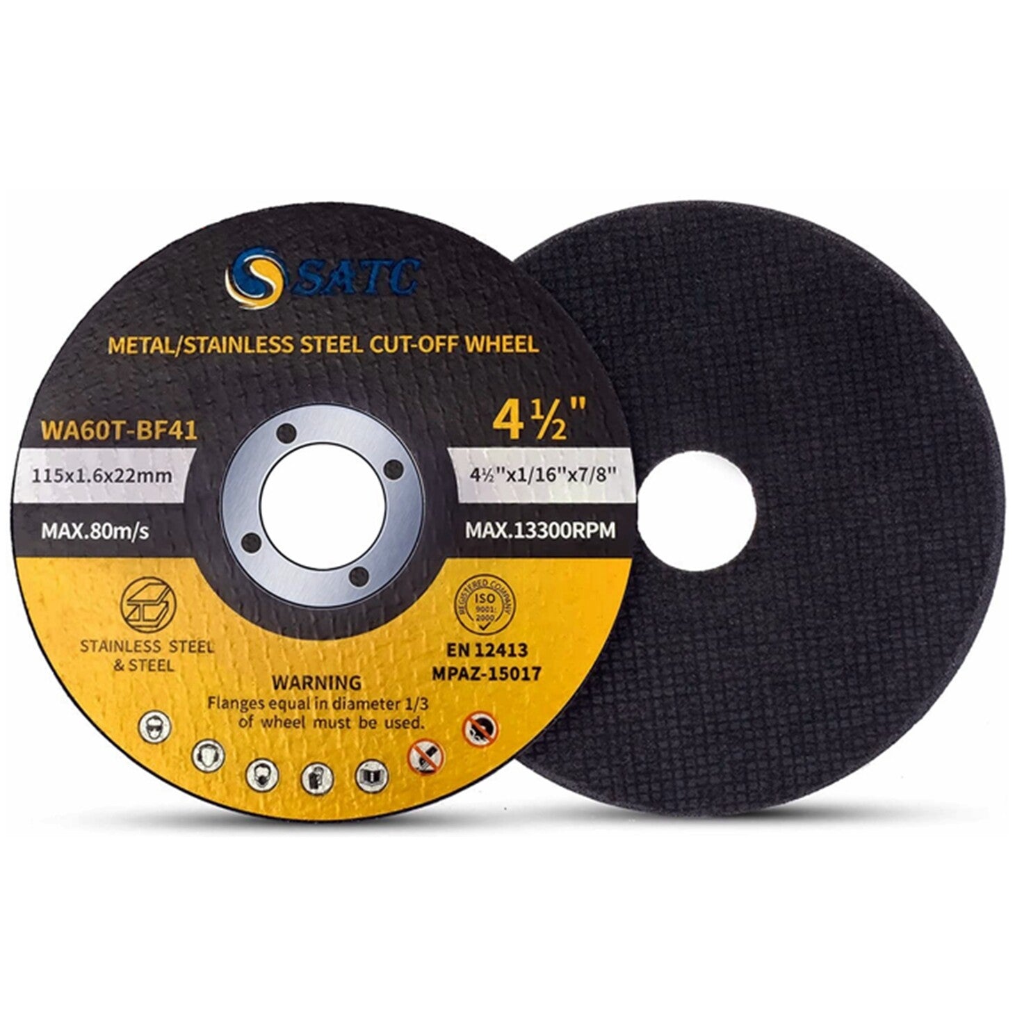 100PCS 4.5 Cut Off Wheels 4-1/2" x1/16"