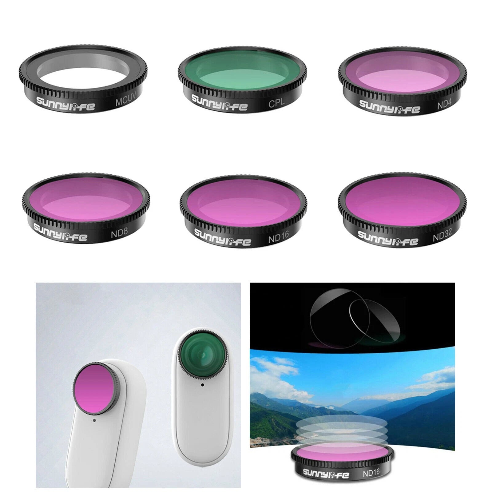 Waterproof Combo Lens Protective Filter Protector For Insta360 Go2