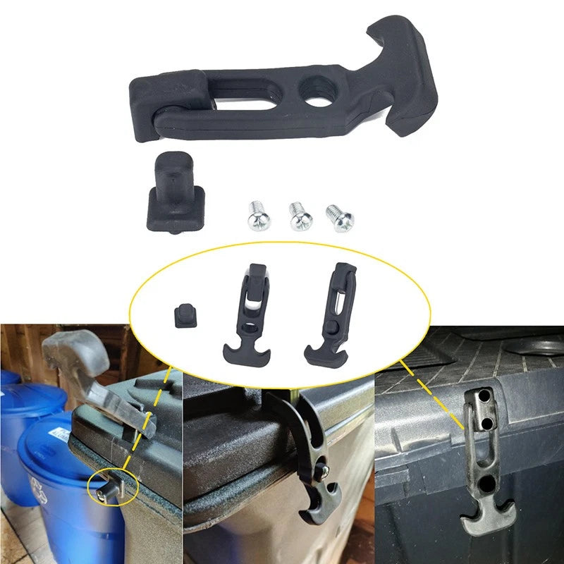 2pack Uv Resistance Rubber T-handle Hasp Draw Latch Kit For Rv Tool