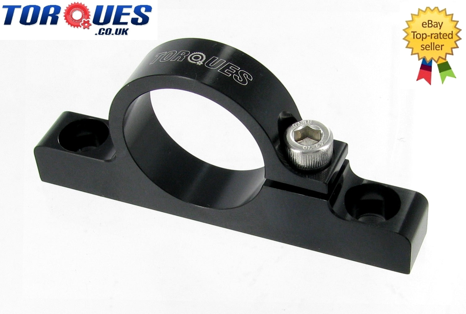 Billet Aluminium Fuel Filter Cradle Clamp Black 30mm I.D by Unbranded