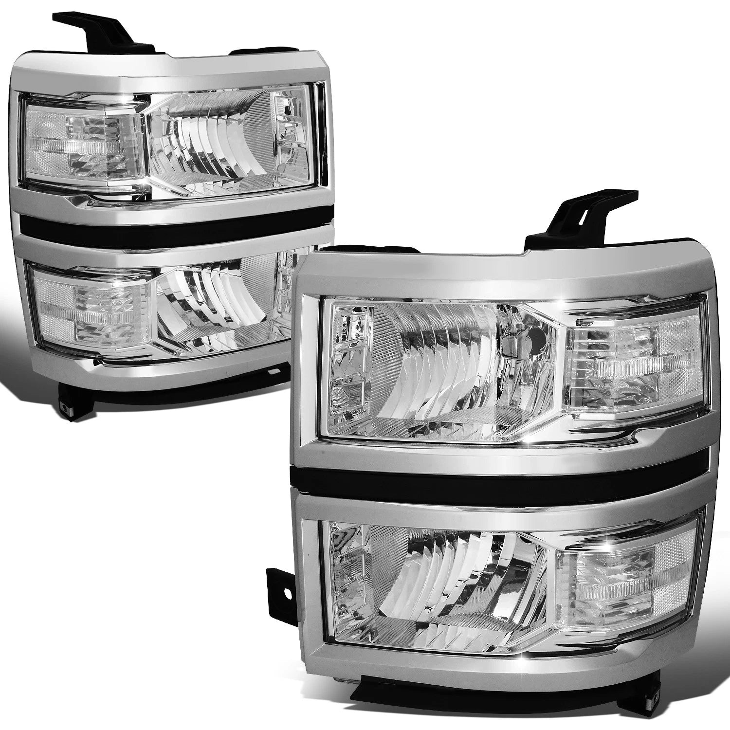 Fit 2014-2015 Chevy Silverado Pair Chrome Housing | Built Supply Co