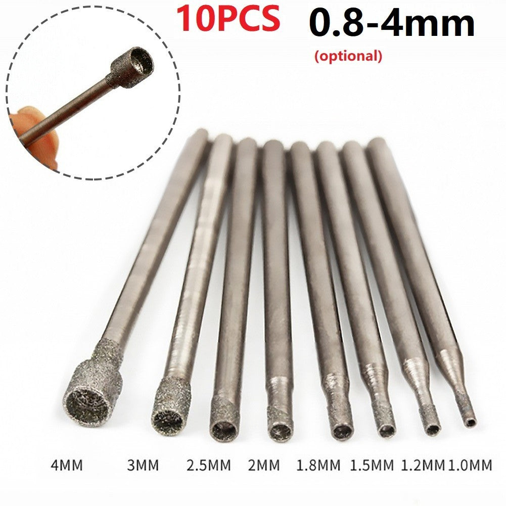 Drill Bit Rotary Diamond Sleeve Shape 10Pcs Set