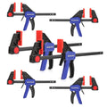 Bar Clamps for Woodworking 6PACK F Clamp 4-Pack 6" and 2-Pack 12"