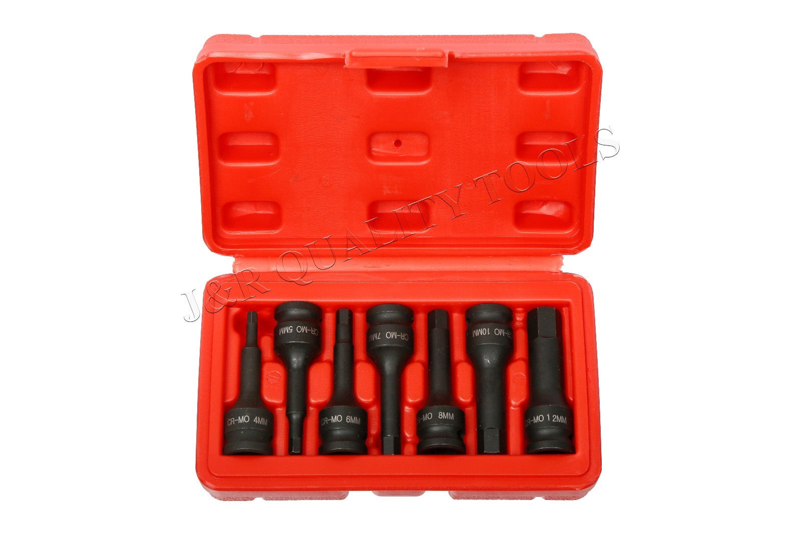 7pc 3/8" Drive Impact Socket Hex Bits Set