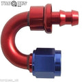 An -6 (6an An6) 180 Degree 8MM 5/16" Barb Push on Hose Fitting