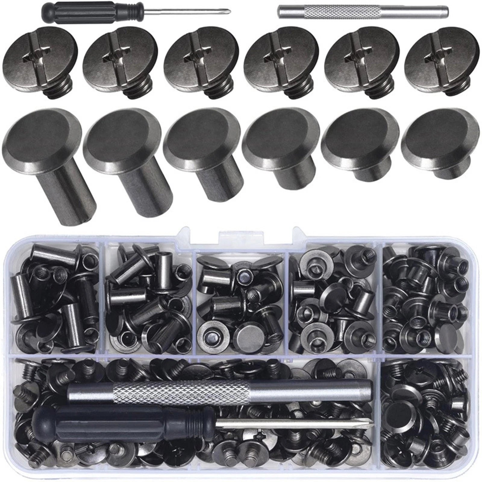 M5*4/5/6/8/10/<wbr/>12mm Exquisite Chicago Screws For Leather Wide