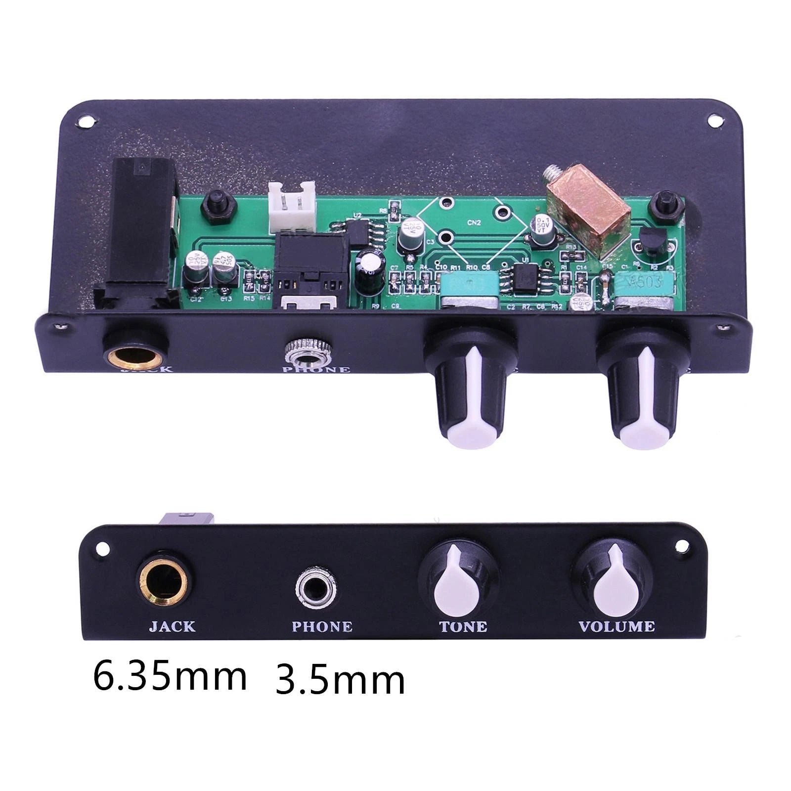 Pre-wired Silent Travel Guitar Pickups With Volume Tone Control &
