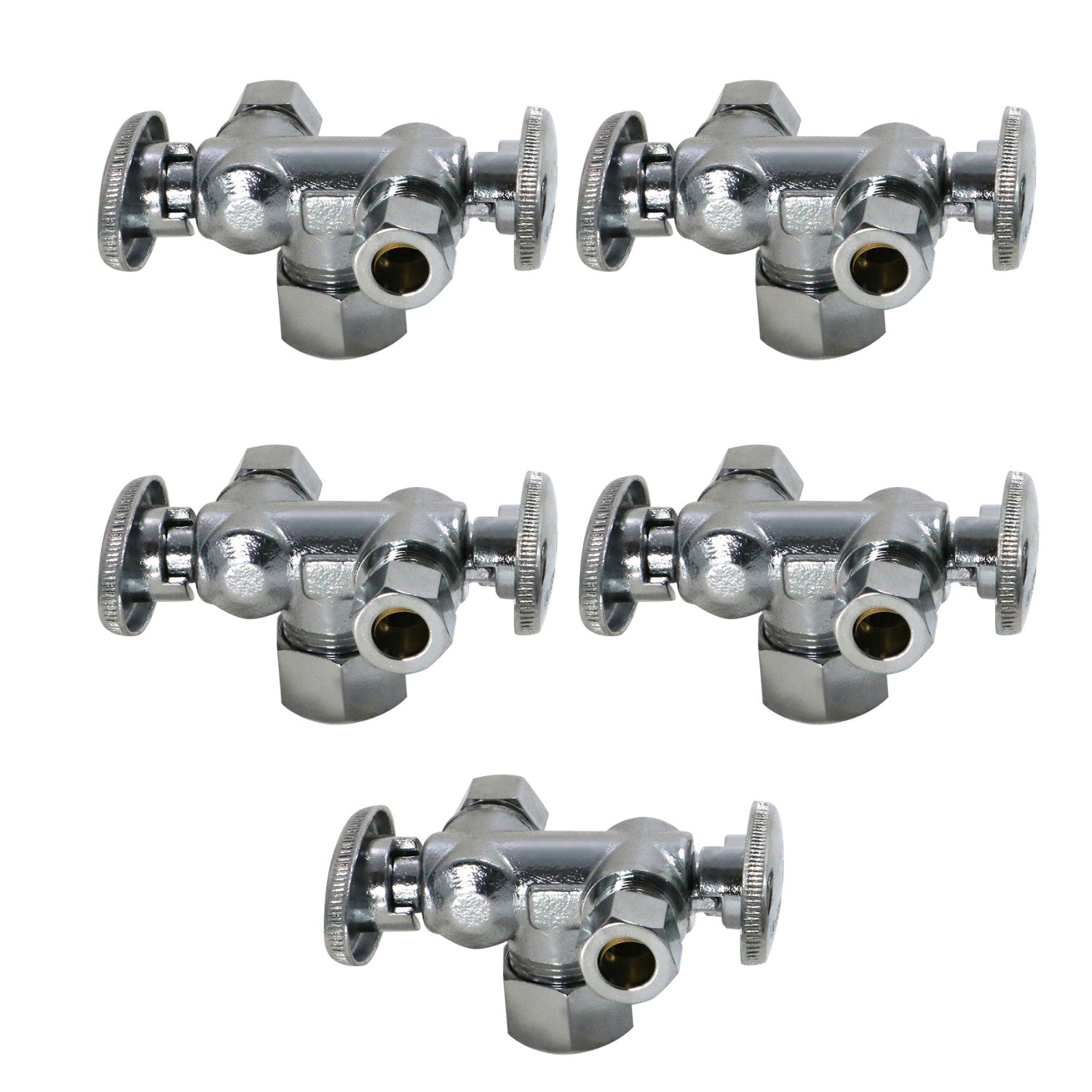 XFITTING 3/8" x 3/8" OD Compression Valve 5 Pack
