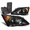 For 2007-2011 Honda CR-V Black/Amber Signal Projector Headlight