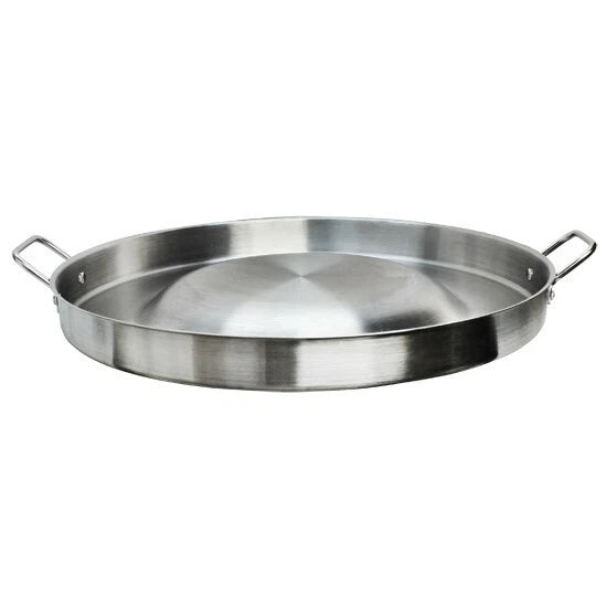 Heavy Duty Stainless Steel Concave Comal Griddle Pan 22 Inch