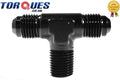 AN-6 90 Degree Male To 5/16" Hardline Tube Adapter - Black by Unbranded