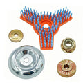 Orange Polyester Cleaning Brush For Lawn Mowers With Mounting