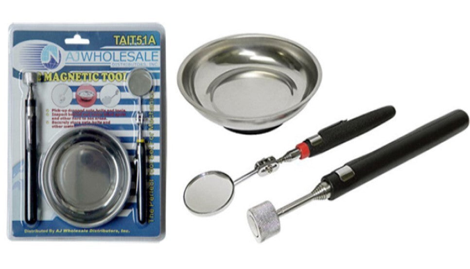 3pc Tool Set Magnetic Parts Tray