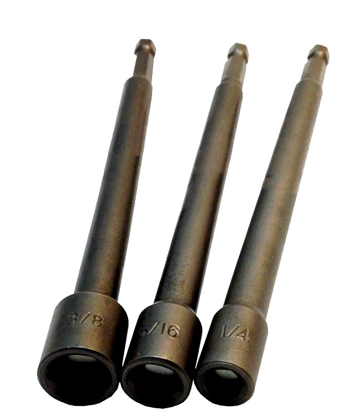 3pc Calhawk 6" Magnetic Nut Driver Setter Set by Calhawk