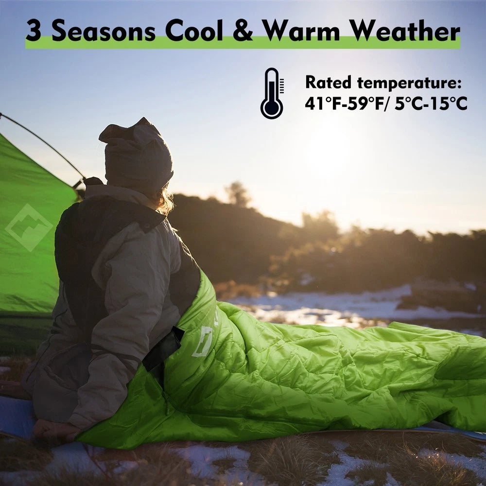 Villey Camping Sleeping Bag Backpacking For Adults & Kid Camping