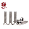 Raised Head Screws With Cross Recess Half-phillip Gb820 Din Iso 7047