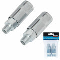 BlueSpot 2pc Air Line Fittings Hose Compressor Coupler Connector 1/4"
