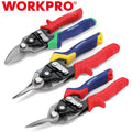 WORKPRO 3pc Aviation Tin Snips Set 8" Cr-V Blades