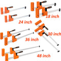 Bar Clamps 90° Cabinet Master Parallel Jaw Clamp Set 18''–48'' by Unbranded